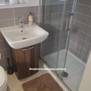 Clean shower and sink