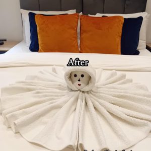 Tidy and clean bed